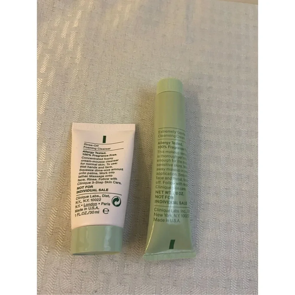 Clinique rise off foam cleanser 1oz and extremely‎ gentle cleaning cream 1oz set - Picture 2 of 2